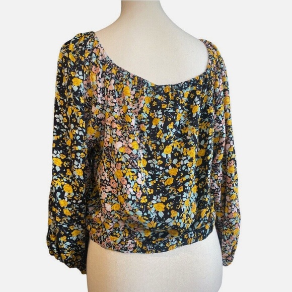 BCBGeneration Cropped-Wrap-Womens-Floral Size M - Picture 2 of 7